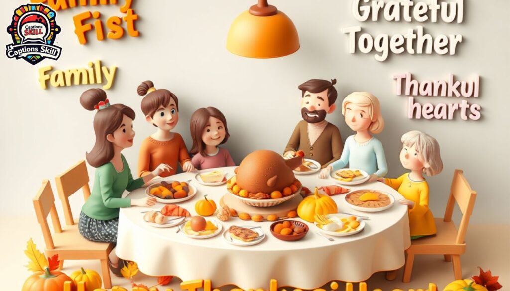 Family Thanksgiving Captions