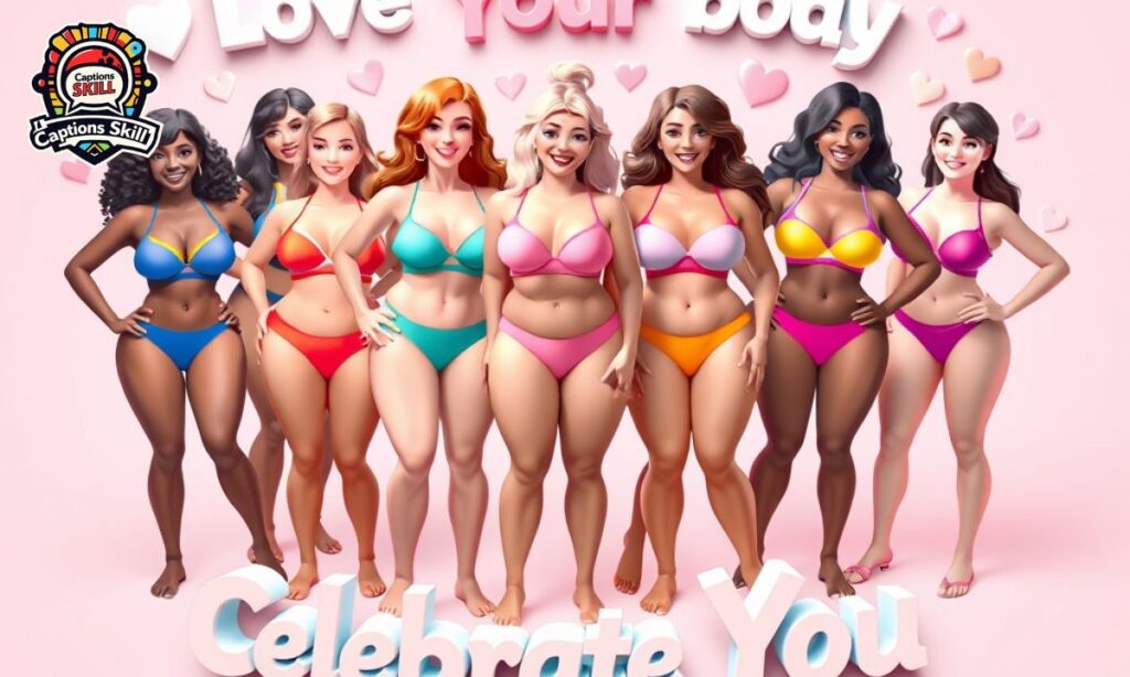 💗 Body Positivity and Self-Love Underwear Captions 