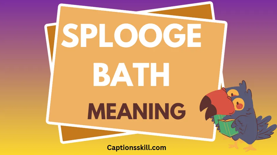 Exploring the Meaning and Uses of “Splooge Bath”